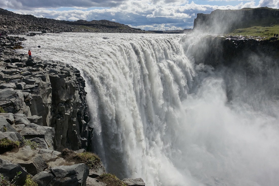 Dettifoss the waterfall from Prometheus in Iceland