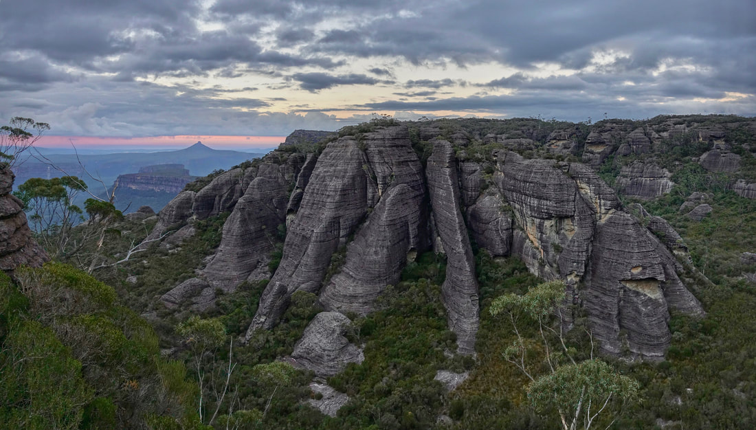 Mount Mooryan from Shrouded Gods Mountain in the Budawangs of Australia