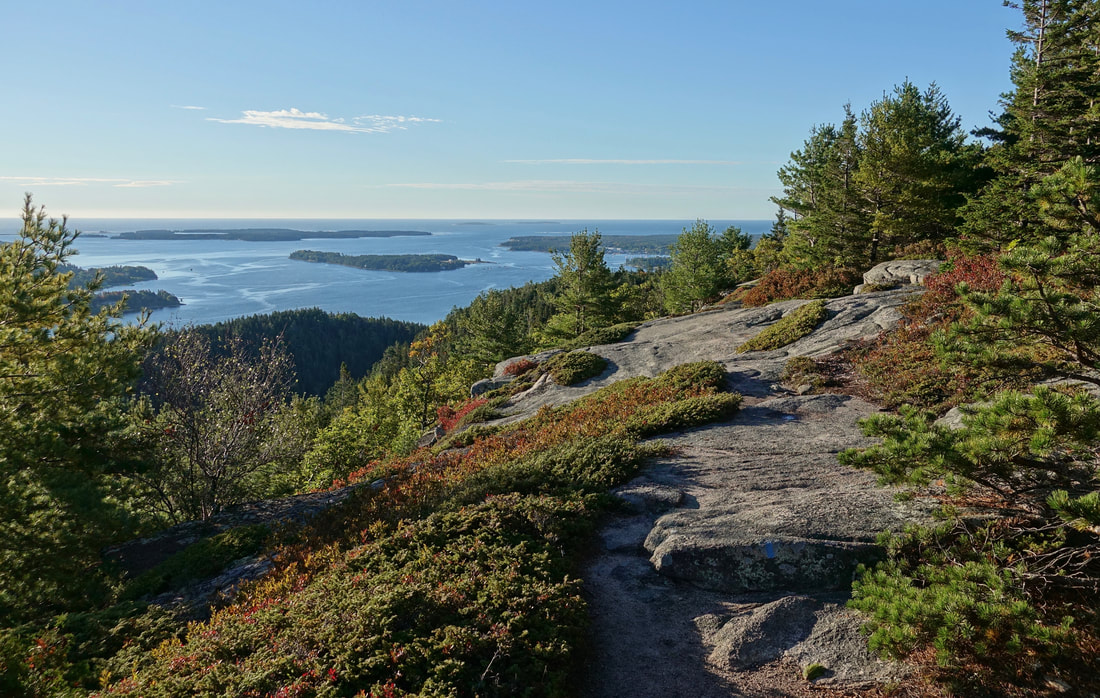 St Sauveur mountain hike and Somes Sound in Acadia National Park, Maine