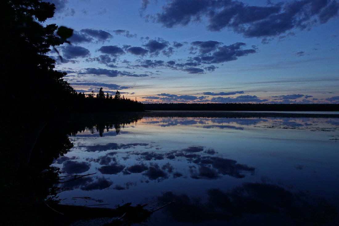 Lake Feldtmann sunset, Isle Royale Park Michigan