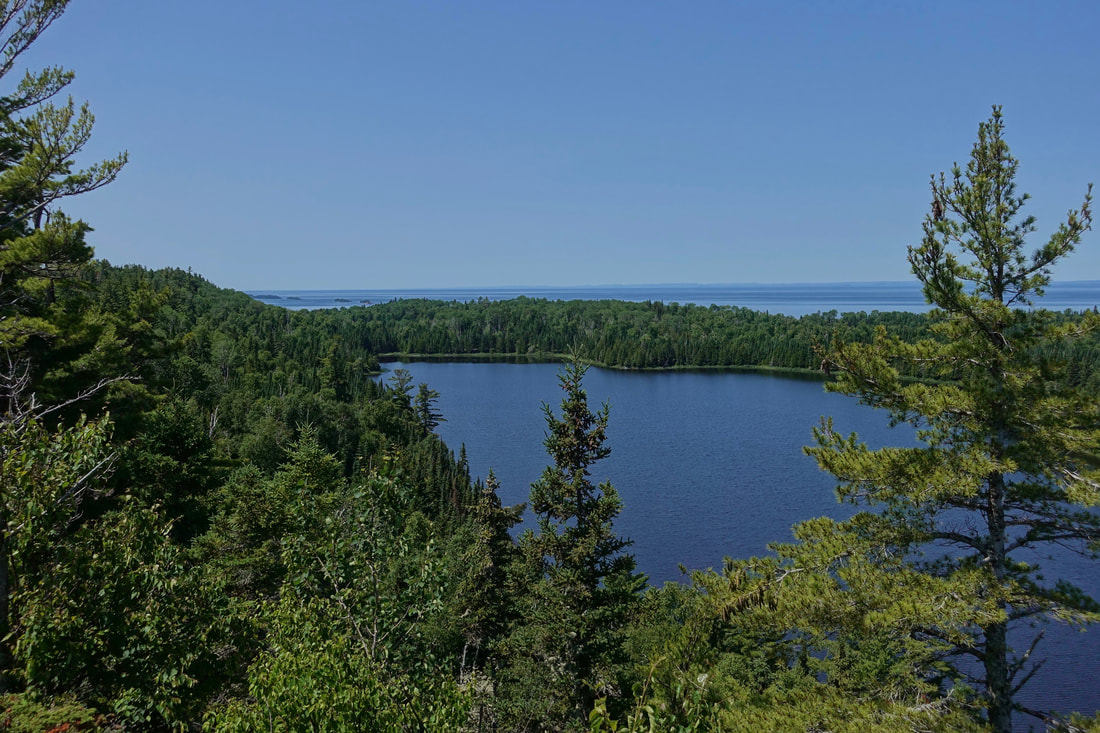 Otter Lake from the Minong ridge trail in Isle Royale