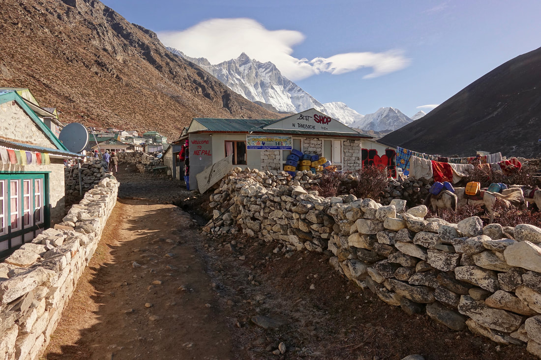 Village of Dingboche en route to Chukhung on the Three Passes Trek