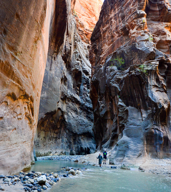 Hiking in Zion Narrows