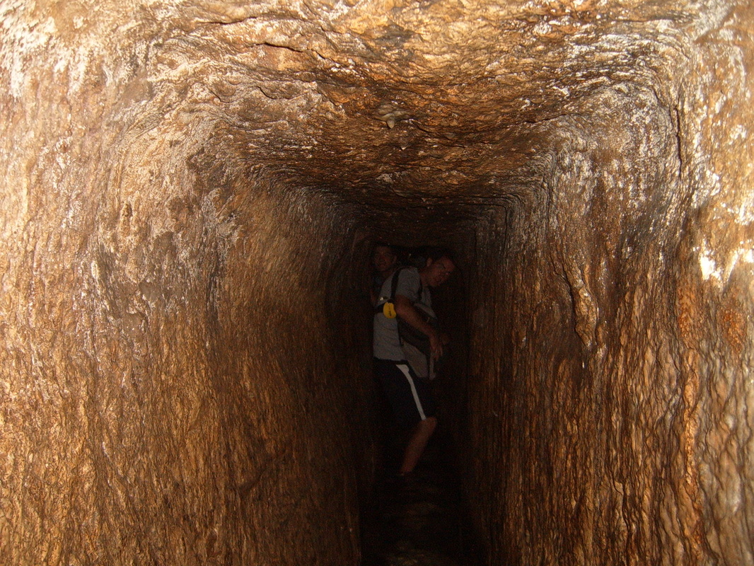 Hezekiah's tunnel in Jerusalem