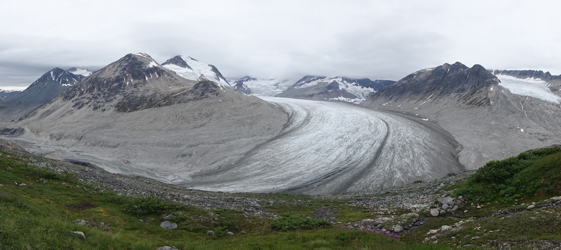 Samuel Glacier hike in Canada