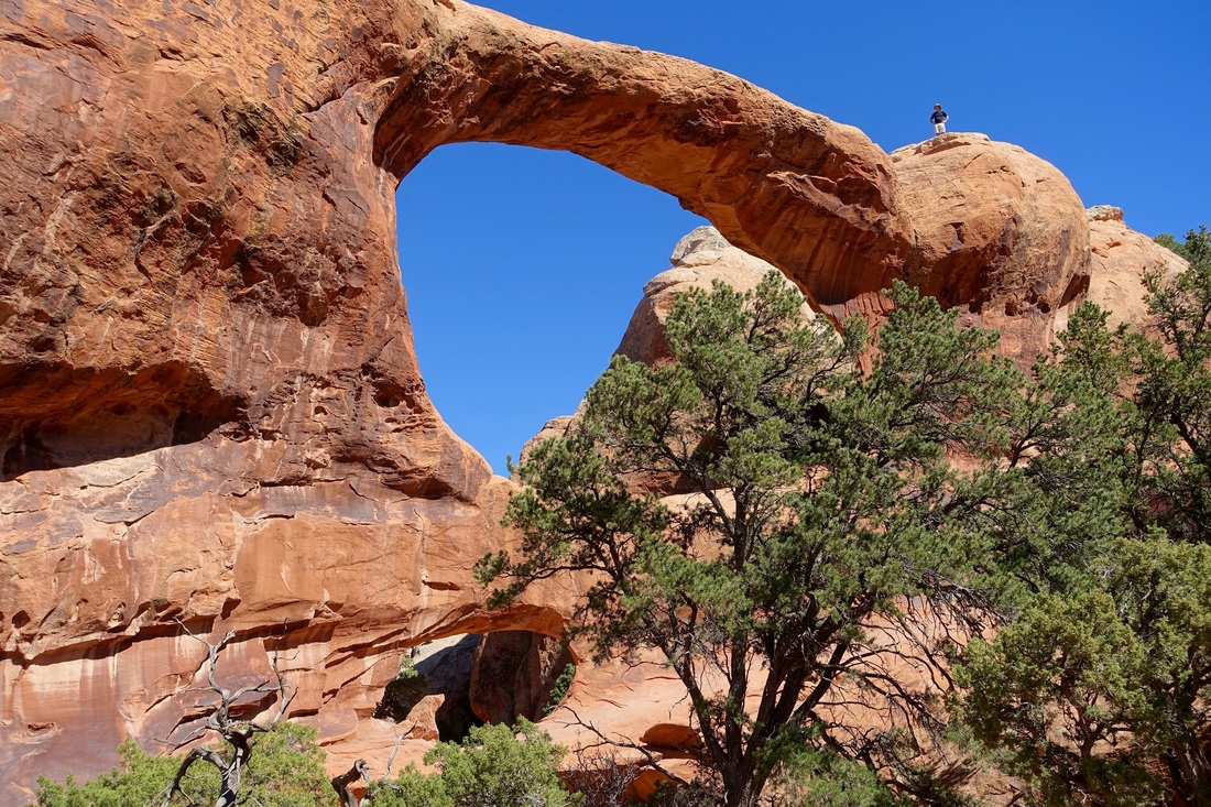 Double O Arch on the Devil's Garden hike in Utah