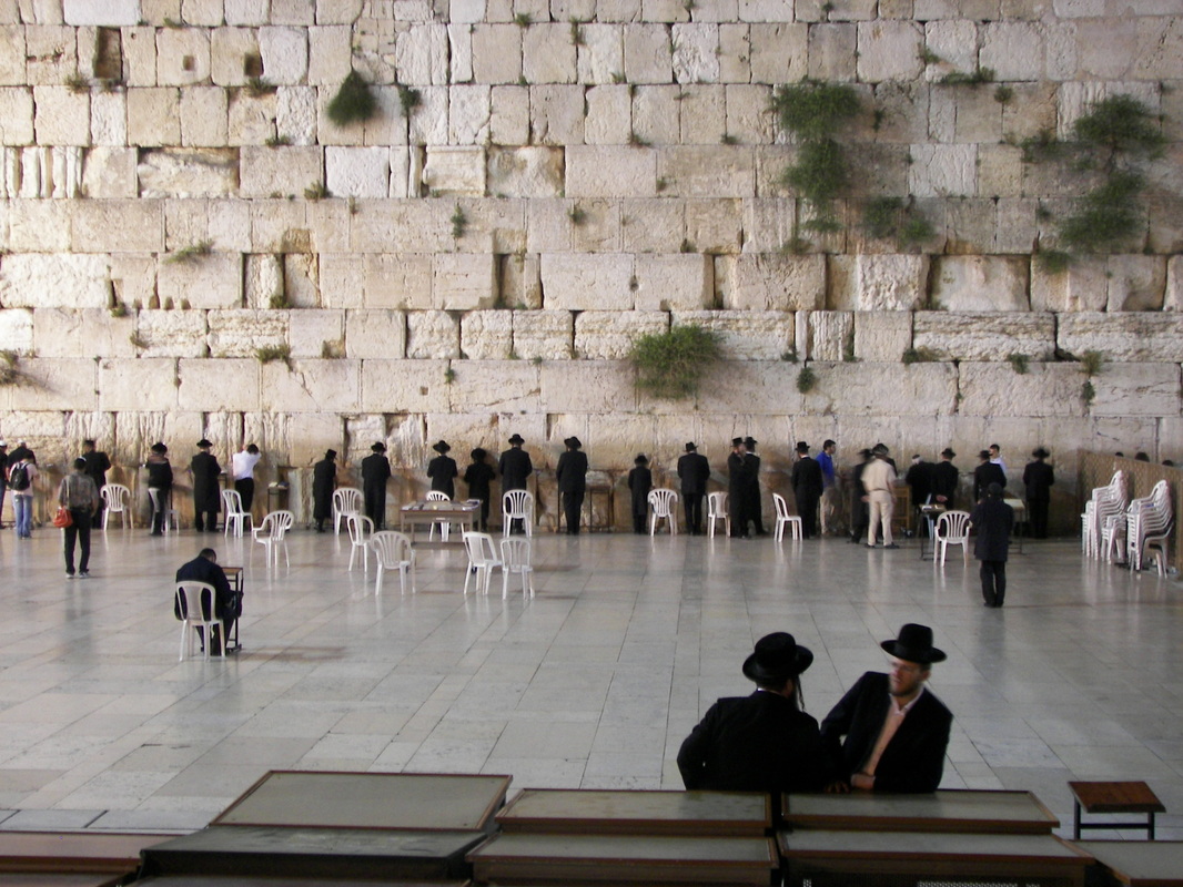 Weeping at the Western Wall in Jerusalem