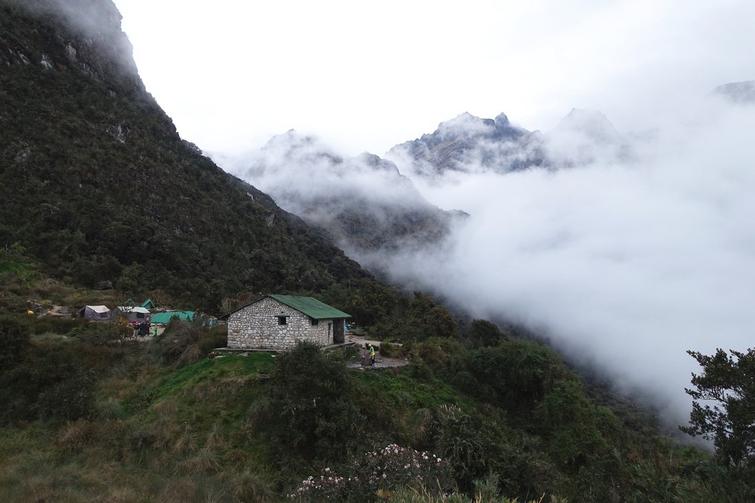 Highest campsite at Chaquiccocha on the inca trail