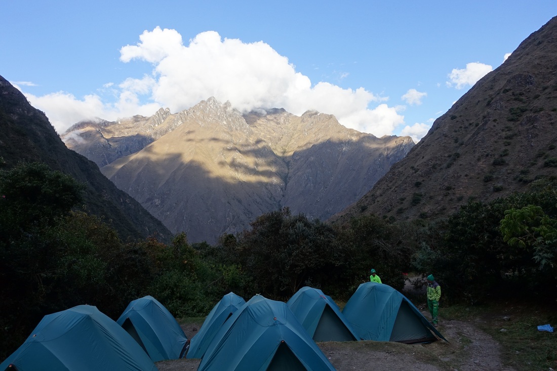 Ayapata campsite on the inca trail