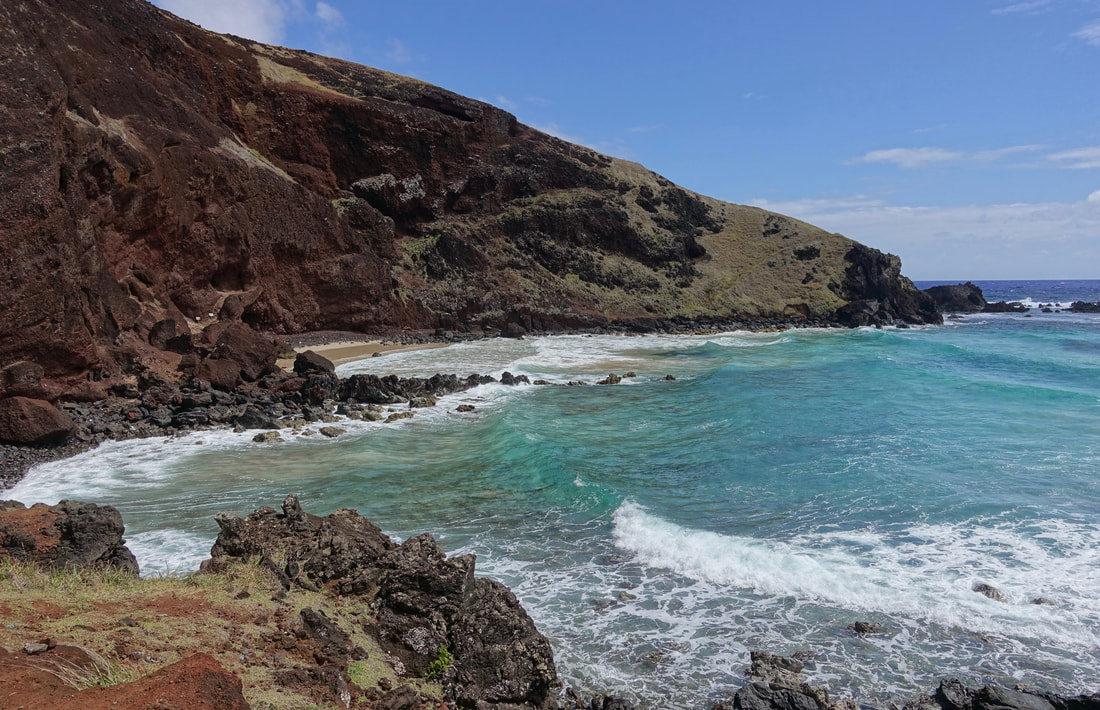 Playa Ovahe on the north coast of Easter Island