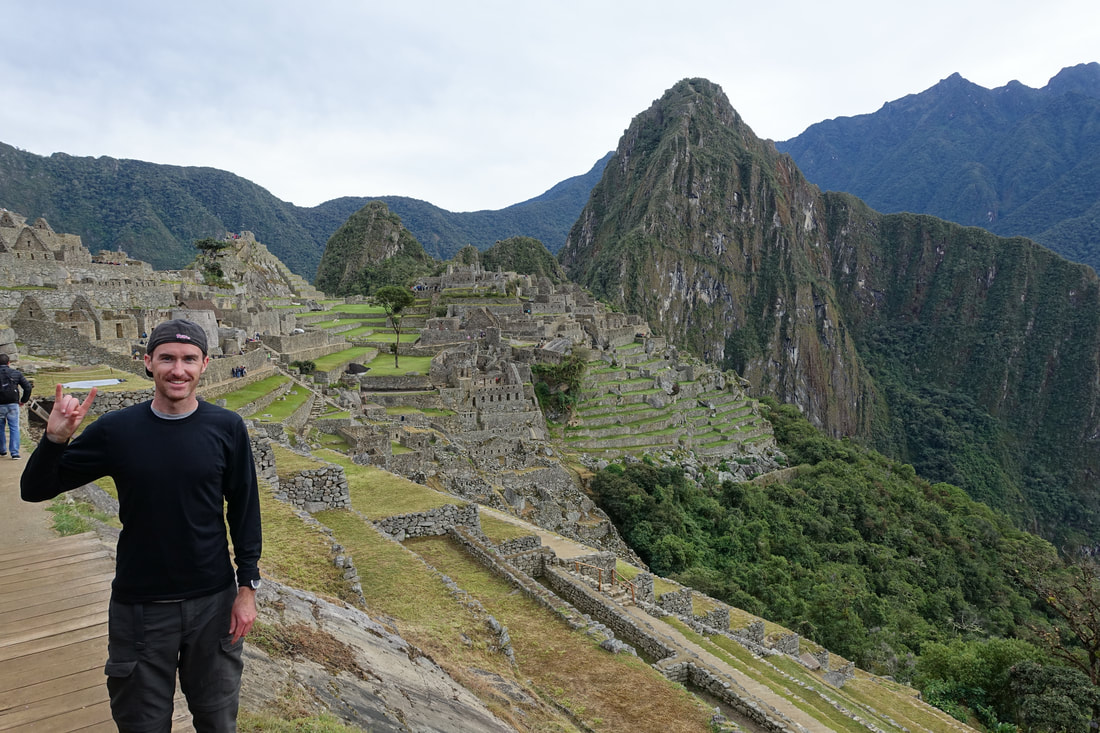 Arriving in Machu Picchu