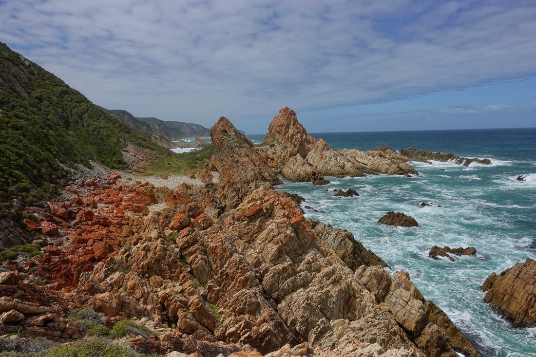 Harkerville coast hike in South Africa