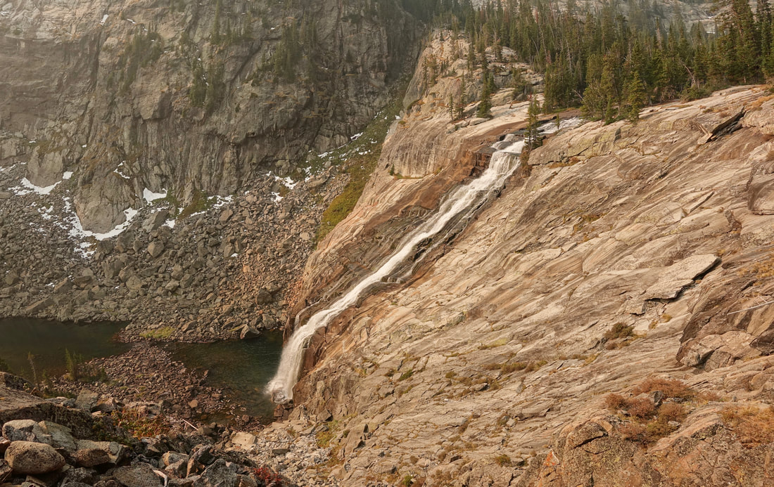Impasse Falls on the East Rosebud Trail in the Beartooth Range of Montana