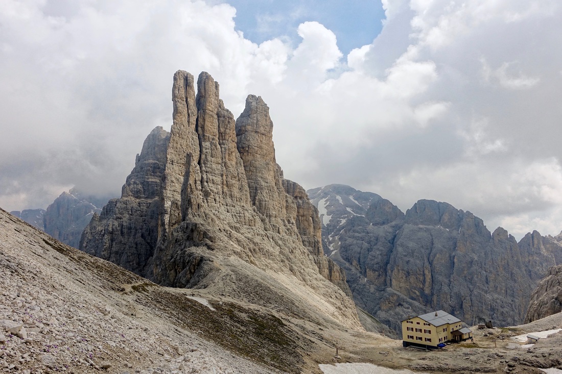 Vajolet Towers hike in the Inner Catinaccio of the Dolomites