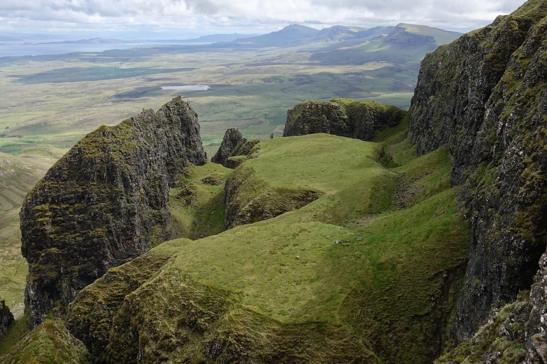 The Table plateau in Quiraing region of Isle of Skye