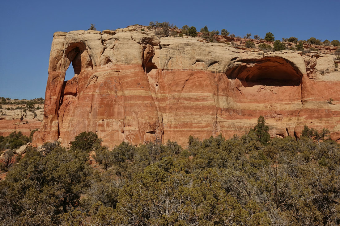 Two Feathers Arch in Black Ridge Canyons Wilderness Colorado