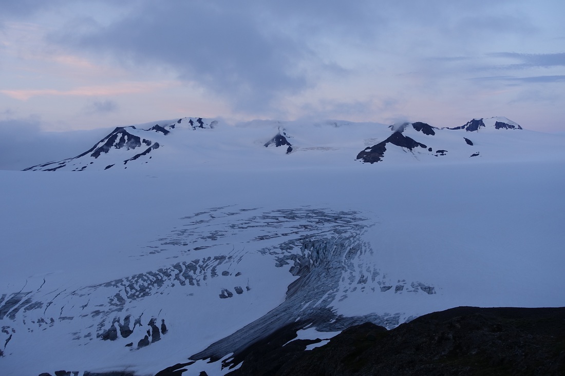 Harding Icefield in the morning