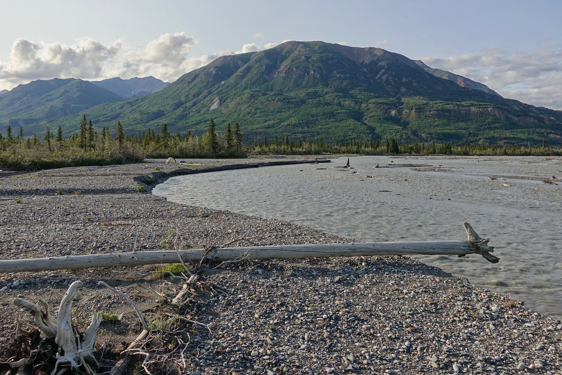Jarvis River in Kluane park in the Yukon
