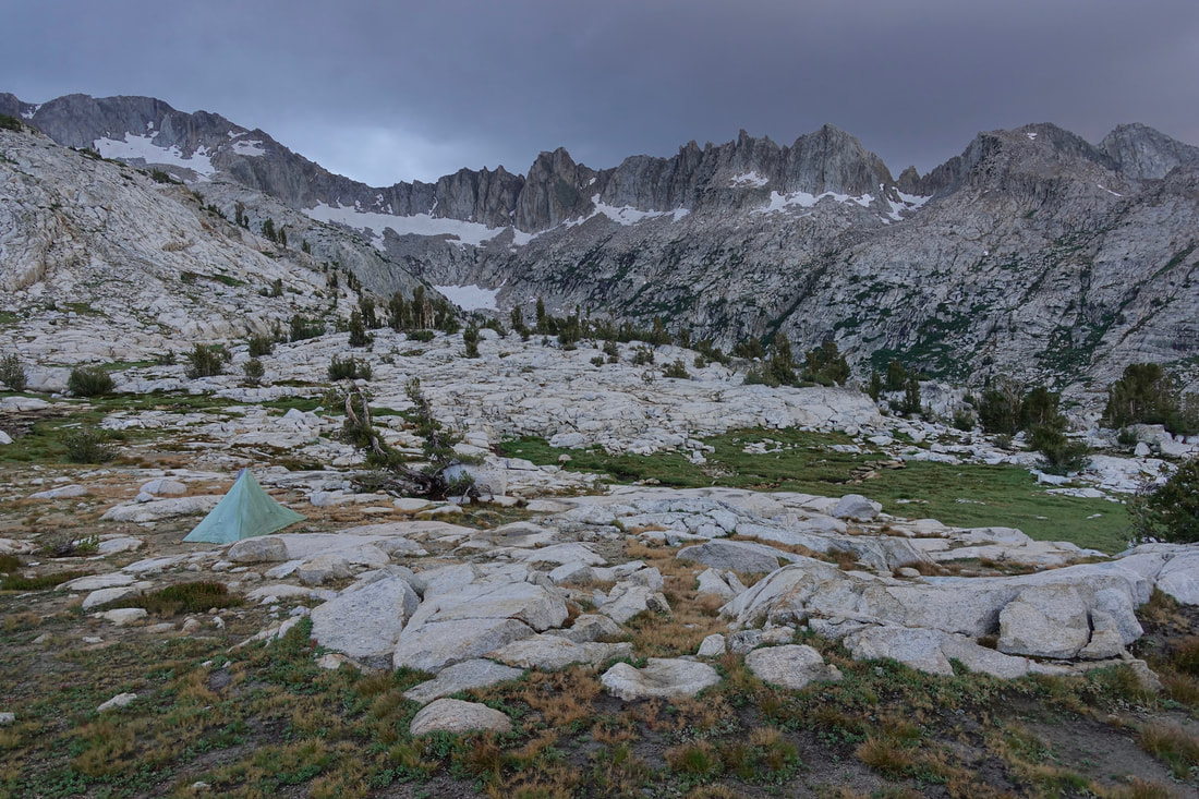 Thunderstorm near Cotton Lake on the Sierra High Route in California